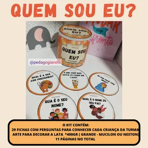 Imagem de capa para o Ebook ​LATA “QUEM SOU EU"
