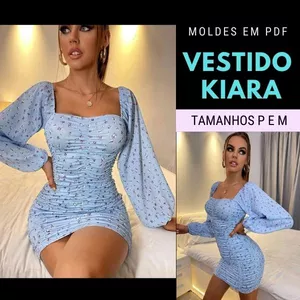 Imagem de capa para o Ebook Molde Vestido Kiara