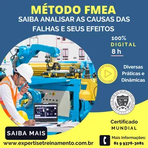 Imagem de capa para o Curso online Método FMEA - Análise dos Modos de Falhas e seus Efeitos