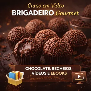 Imagem de capa para o Ebook Curso de Brigadeiro Gourmet Lucrativo: Método Simples e Profissional