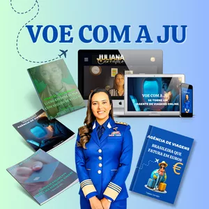 Imagem de CURSO DE AGENTE DE VIAGENS ONLINE- VOE COM A JU  criado por Juliana Carvalho na hotmart