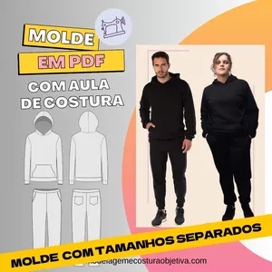 Imagem de capa para o Curso online MOLDE EM PDF - CONJUNTO DE MOLETOM UNISSEX