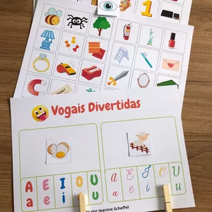 Imagem de capa para o Ebook Vogais Divertidas