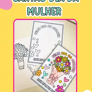 Imagem de capa para o Curso online CARTÃO DIA DA MULHER BUQUÊ DE FLORES