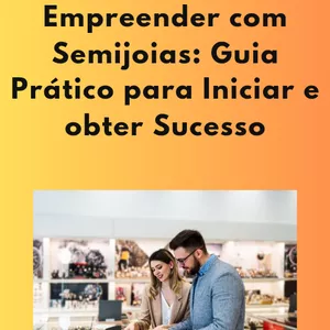 Imagem de capa para o Ebook Empreender com Semijoias  