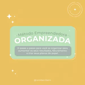 Imagem de capa para o Curso online Método Empreendedora Organizada