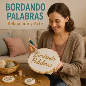 Imagen de portada para Ebook Bordando Palabras: Relajación y Arte
