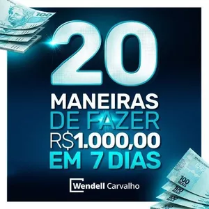 Imagem de capa para o Ebook 20 Maneiras de fazer R$1.000,00 em 7 Dias®