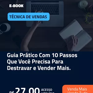 Imagem de capa para o Ebook Técnica de vendas 