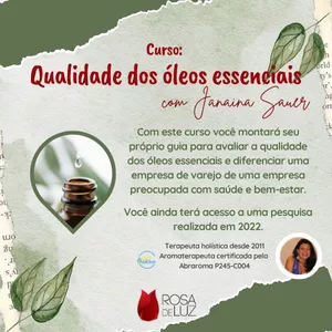 Imagem de capa para o Curso online Qualidade dos óleos essenciais