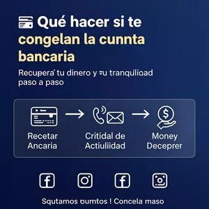 Imagen de portada para Ebook 💳 Qué hacer si te congelan la cuenta bancaria: Recuperá tu dinero y tu tranquilidad paso a paso
