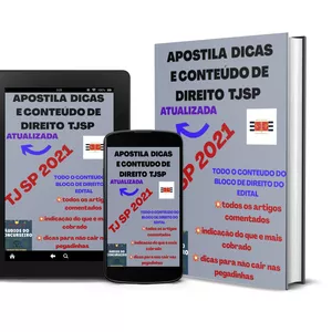 Imagem de capa para o Ebook ESCREVENTE TJSP 2021 APOSTILA CONTEÚDO E DICAS 