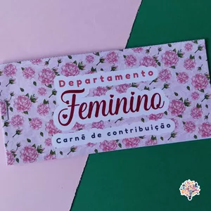 Imagem de capa para o Ebook 🌸Carnê de Contribuição para o Ministério Feminino 🪻