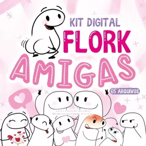 Imagem de capa para o Ebook KIT DIGITAL FLORK AMIGAS