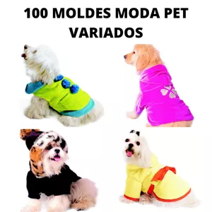 Imagem de capa para o Ebook PACOTE  MODA PET COM 100 MOLDES 