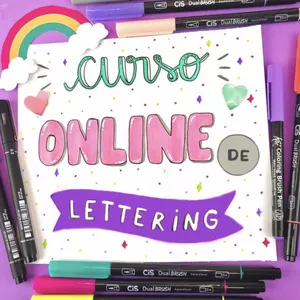 Curso Curso Online de Lettering Iniciantes - Marcela Moura 