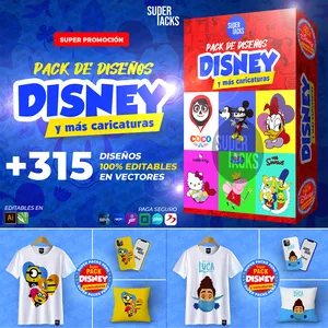 Imagen de portada para Curso online Pack Vectores Disney