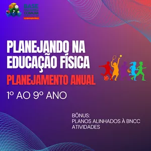 Imagem de capa para o Ebook Planejando na Educação Física - 1º ao 9º ano do Ensino Fundamental
