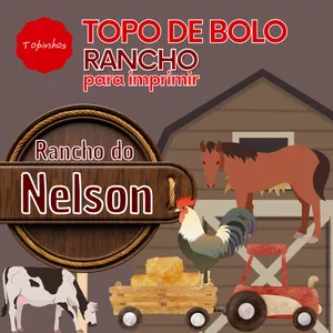 Imagem de capa para o Curso online Topo de Bolo Rancho/fazenda para Imprimir