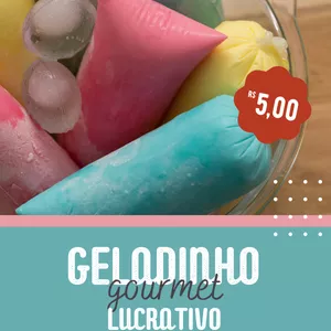 Imagem de capa para o Ebook Geladinho Gourmet Lucrativo