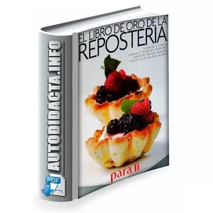 Imagen de portada para Ebook Recetario de Repostería y Pastelería