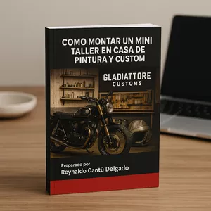 Imagen de portada para Ebook Como montar un MINI taller en casa de pintura y custom