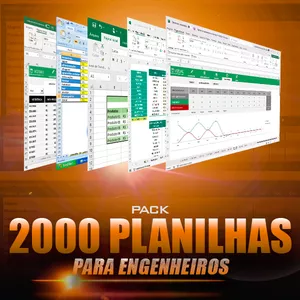 Imagem de capa para o Ebook Pack de Planilhas Para Engenheiros