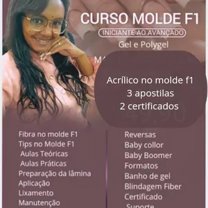Imagem de capa para o Curso online Alongamento de unha no molde f1 