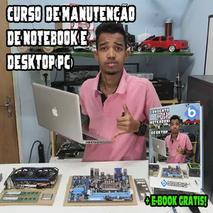 Imagem de capa para o Curso online Curso Manutenção de Notebook e Desktop