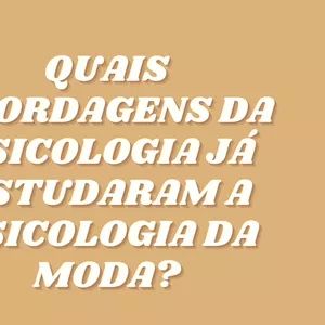 Imagem de capa para o Ebook Material exclusivo do curso de psicologia da moda