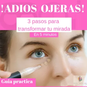 Imagen de portada para Curso online ADIÓS OJERAS! 3 pasos para una mirada radiante⭐️