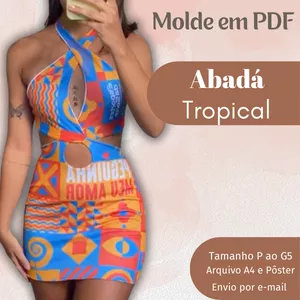 Imagem de capa para o Ebook MOLDE EM PDF ABADÁ TROPICAL 