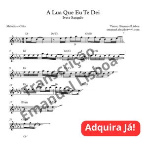 Imagem de capa para o Ebook A Lua Que Eu Te Dei - Ivete Sangalo - Partitura