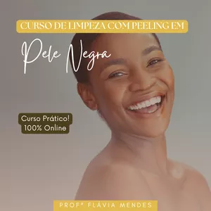 Imagem de capa para o Curso online Curso Limpeza de Pele Negra com Peelings