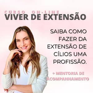 Imagem de capa para o Curso online Viver de Extensão de Cílios
