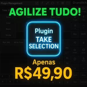 Imagem de capa para o Curso online 🔒 Plugin Take Selection GrandMA2 – Automatize Armazenamento de Efeitos