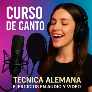 Imagen de portada para Ebook Curso de Canto y Técnica Vocal del Método Alemán de Canto