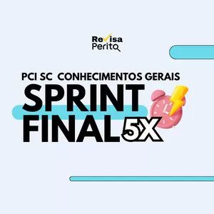 Imagem de capa para o Curso online SPRINT  FINAL - PCI SC CRIMINAL GERAIS