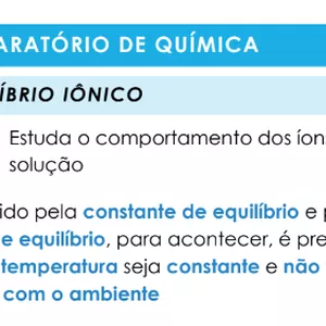 Imagem de capa para o Ebook Resumo de Equilíbrio Iônico para ENEM e Vestibulares + Exercícios Resolvidos