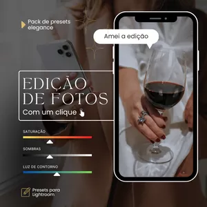 Imagem de capa para o Curso online Presets Elegance