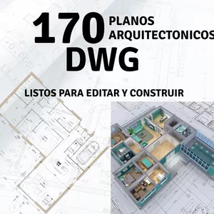 Imagen de portada para Ebook Pack 170 Planos Arquitectónicos DWG – Vivienda, Comercial y Más