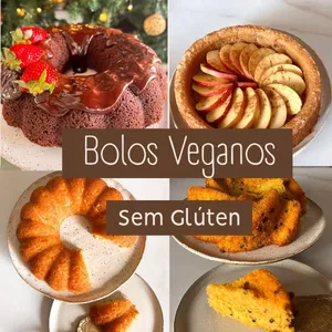 Imagem de capa para o Ebook BOLOS VEGANOS SEM GLÚTEN