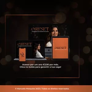 Imagem de capa para o Curso online GRAVAÇÃO - O RESET: Os três pilares da empresária de sucesso 