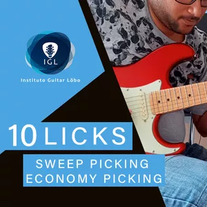 Imagem principal do produto 10 Licks - Palhetada Sweep - Economy Picking