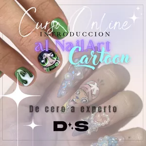 Imagen de portada para Curso online Curso Introduccion Nail Art Cartoon
