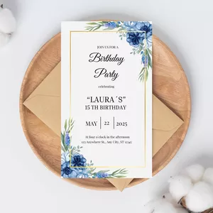 Imagen de portada para Ebook Plantilla Editable en Canva - Invitacion de Cumpleaños