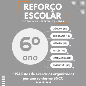 Imagem do curso Reforço Escolar 6º Ano Online
