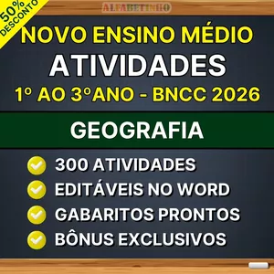 Imagem do curso GEOGRAFIA - Atividades - Ensino Médio - BNCC 2026