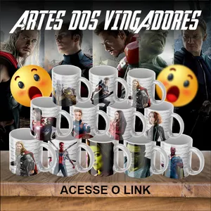 Imagem de capa para o Curso online 12 ARTES PARA CANECA DOS VINGADORES