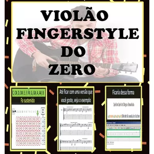Imagem de capa para o Ebook Violão FingerStyle do Zero